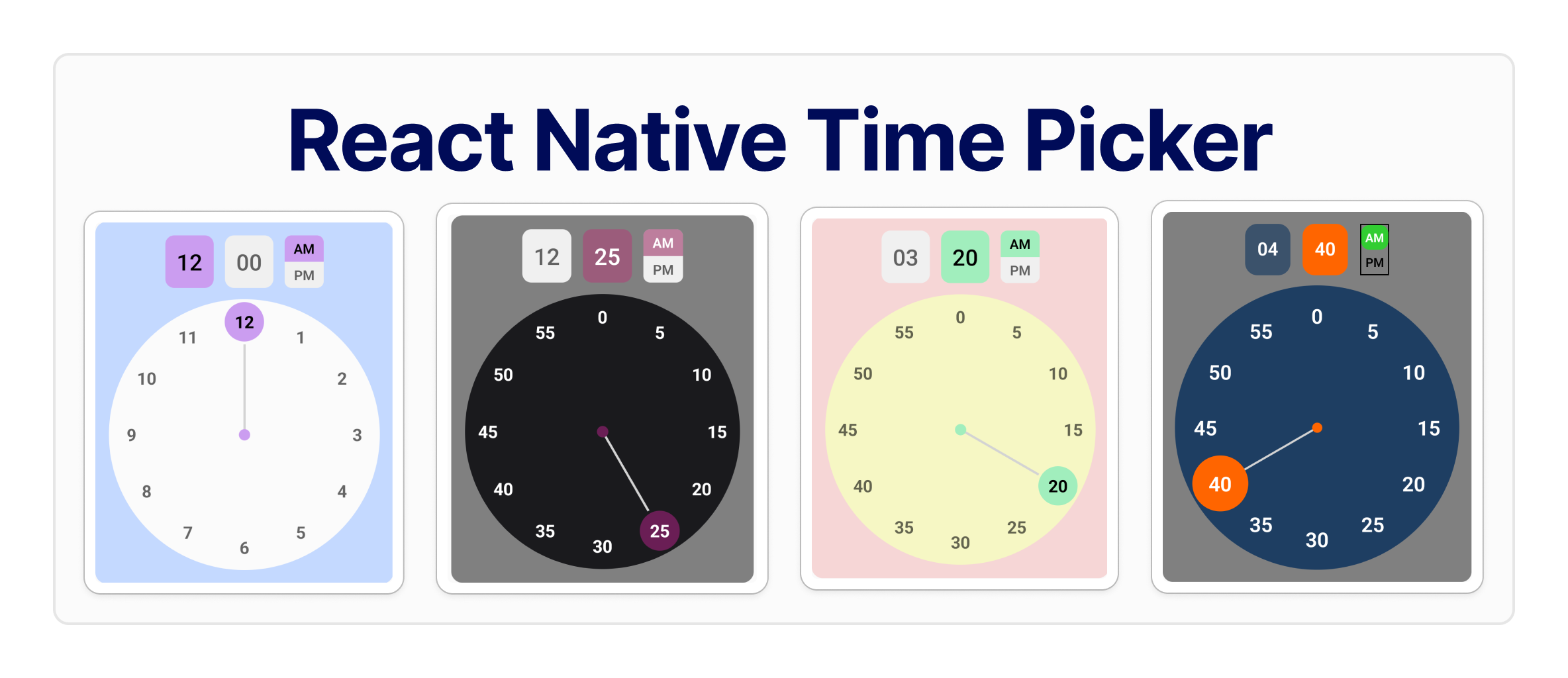 React native time picker - React Native Time Picker